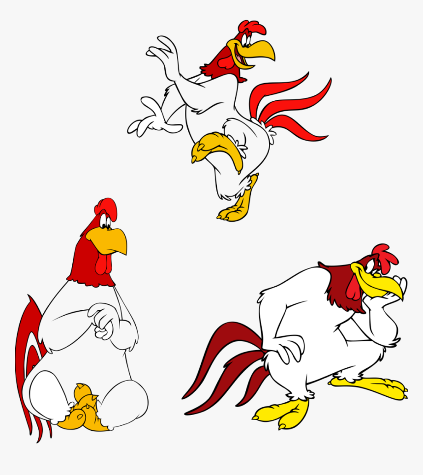 Foghorn Leghorn Vector - Gallo Claudio En Caricatura, HD Png Download