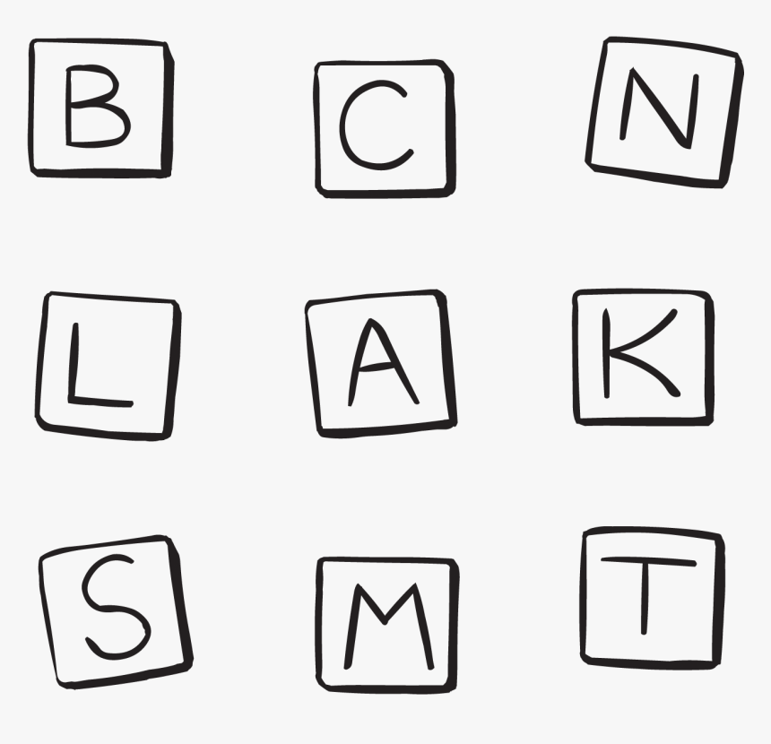 Set Of Letters To Play Human Boggle - Flaticon Login, HD Png Download