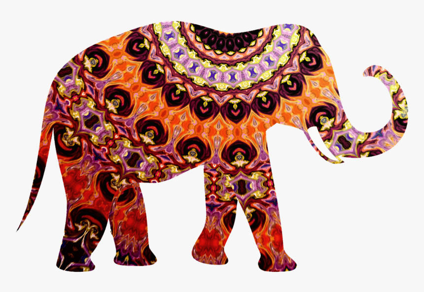 Artwork African Tribal Elephant, HD Png Download