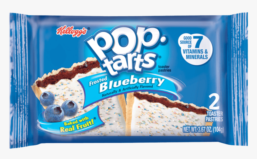 Blueberry Pop Tarts - Pop Tarts Frosted Blueberry, HD Png Download