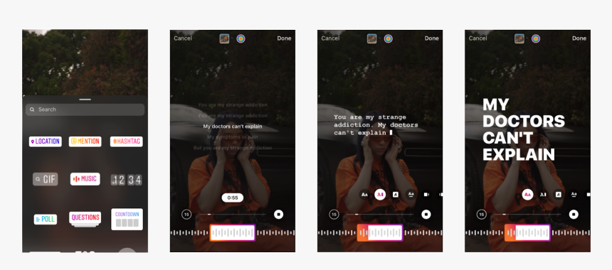 Get Lyrics On Instagram Story, HD Png Download