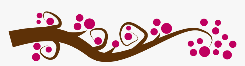 Galho Com Flor Png, Transparent Png