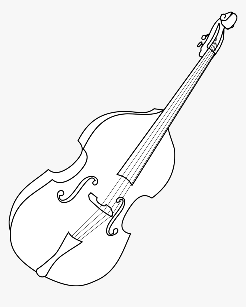 Transparent Double Bass Png - Imagenes De Violines Blanco Y Negro Png, Png Download