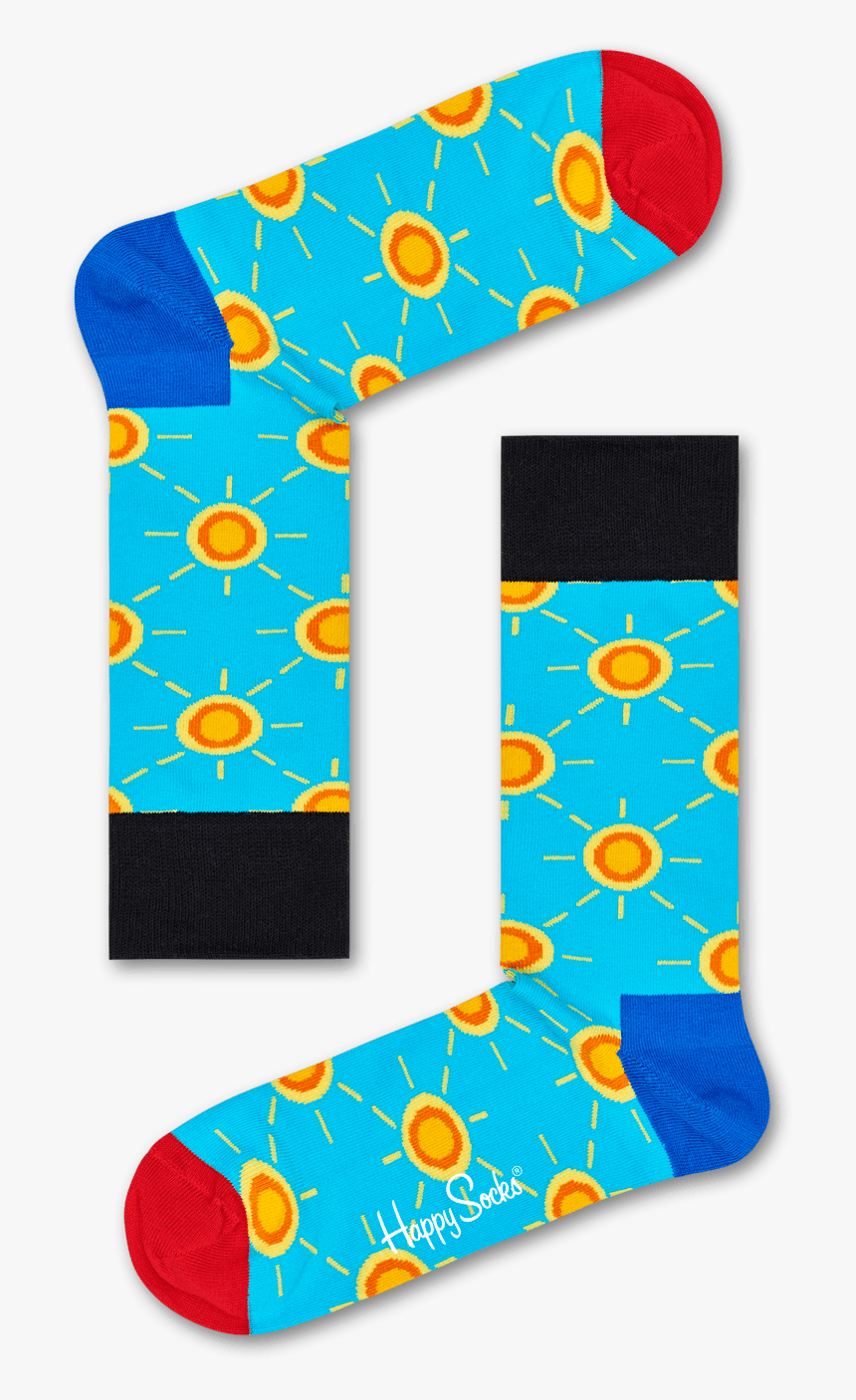 Socks Clipart Patterned Sock - Sun Socks Happy Socks, HD Png Download