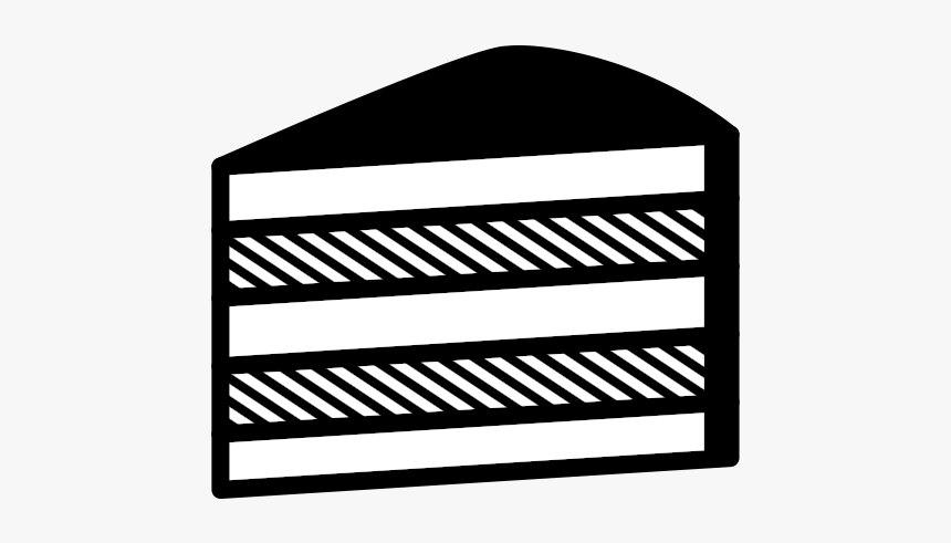 Slice Of Cake Png Black And White - Kick American Football, Transparent Png