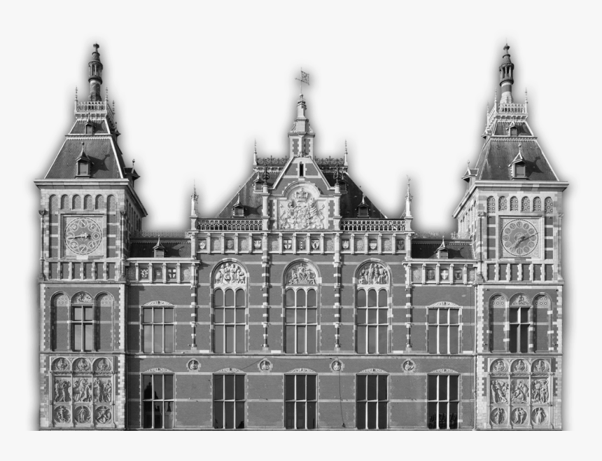 Amsterdam Centraal Railway Station, HD Png Download