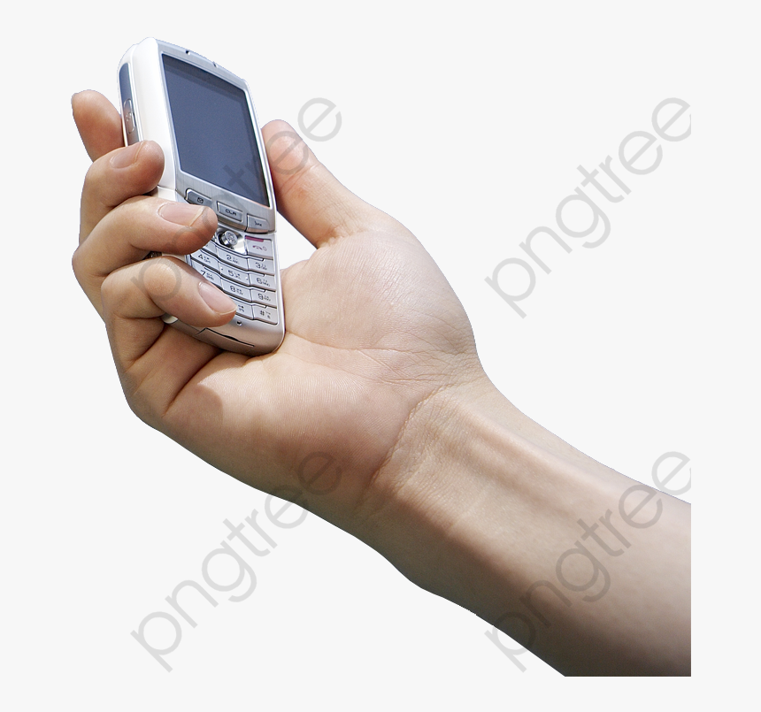 Holding Cell Phone - Smartphone, HD Png Download
