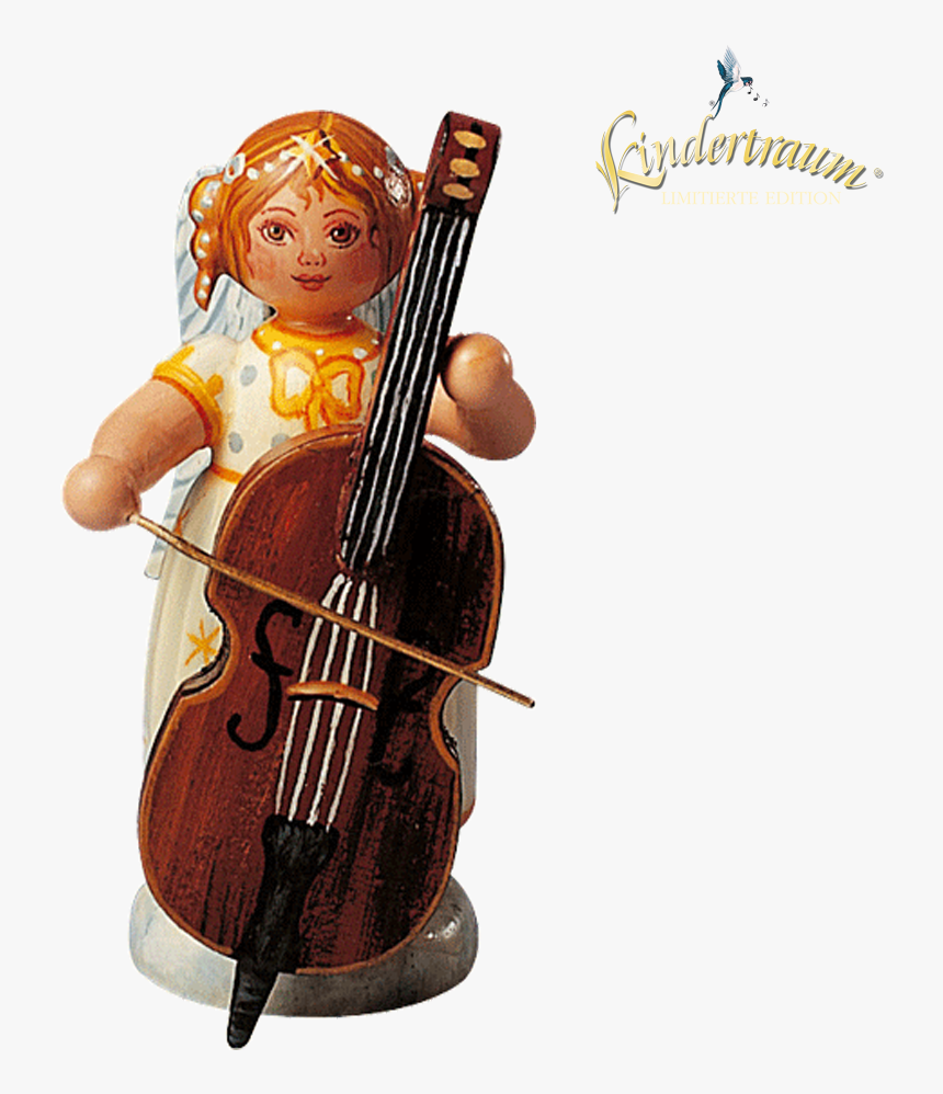 Angel With Double Bass - Viola, HD Png Download