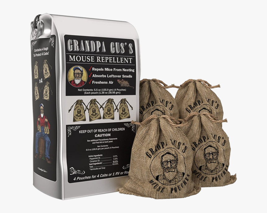 Grandpa Gus Mouse Repellent, HD Png Download