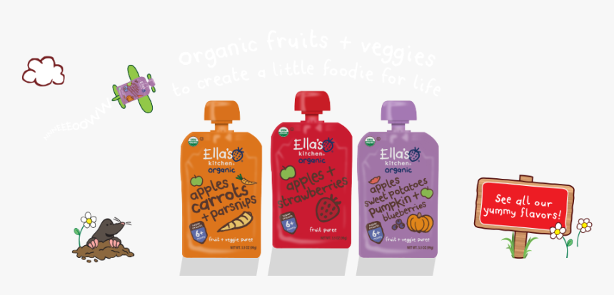 Ella S Infant Foods - Elias Baby Food, HD Png Download