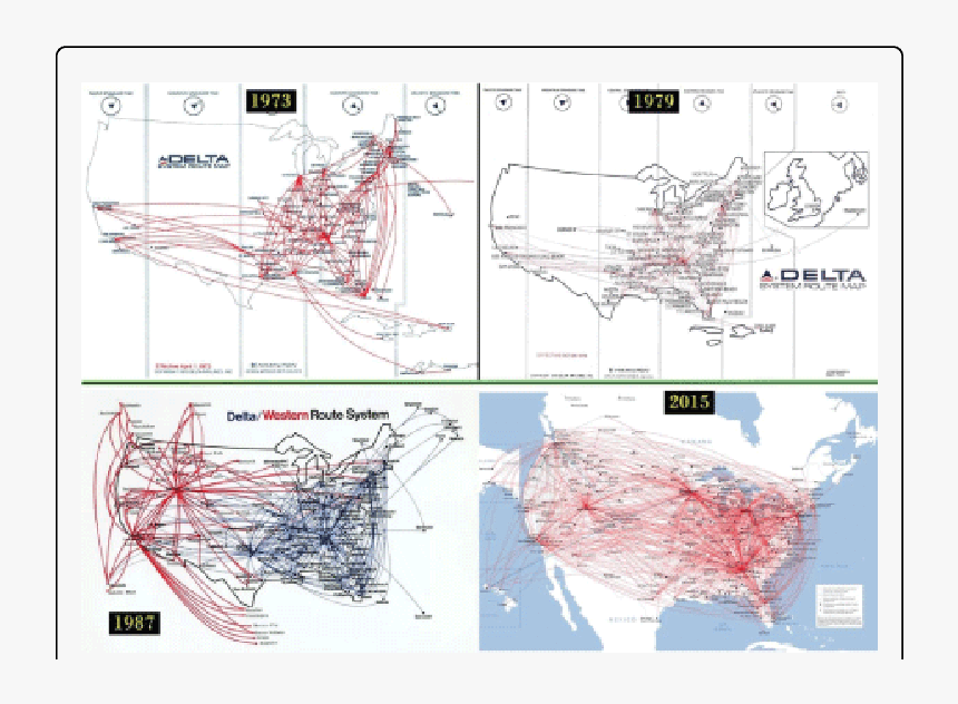 Delta Historic Route Maps, HD Png Download