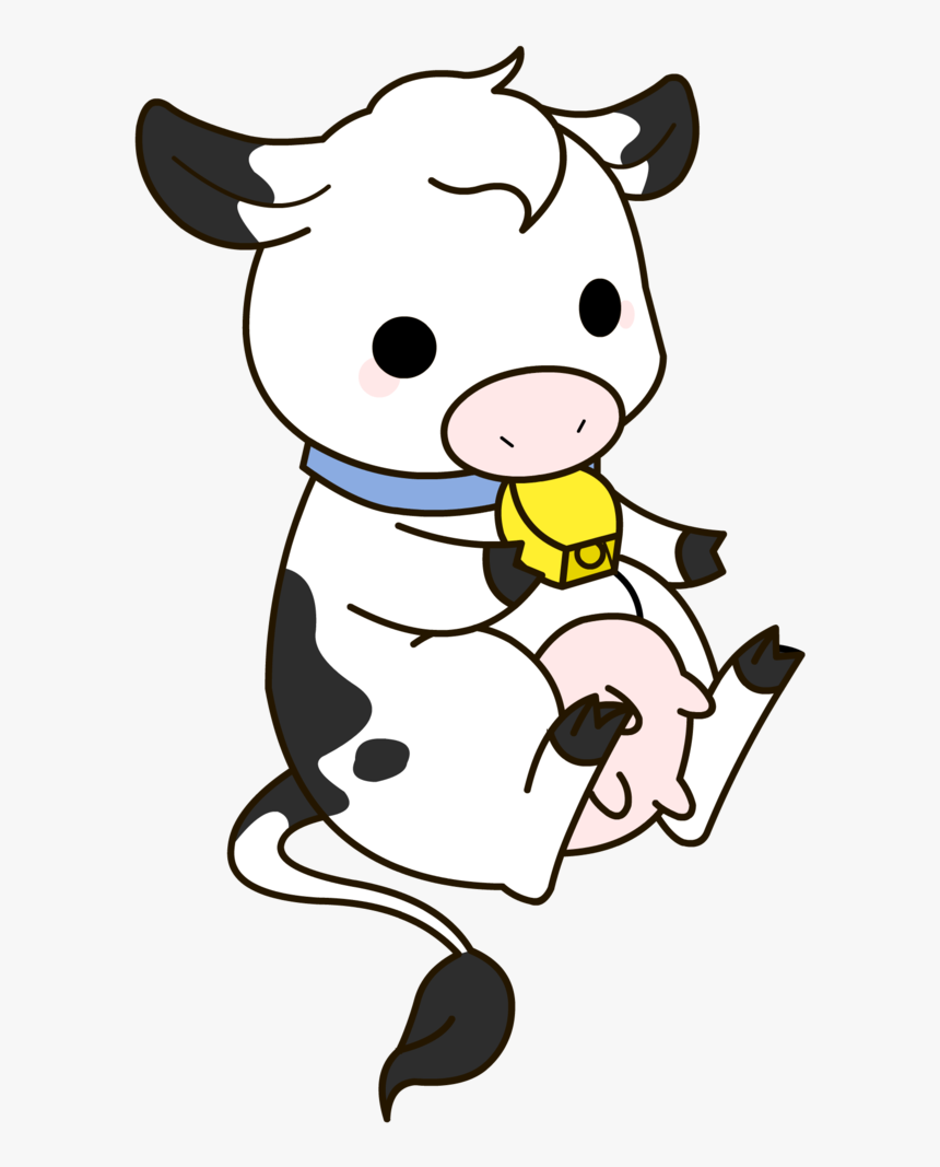 Clip Art Kawaii Cows - Cow Clipart, HD Png Download