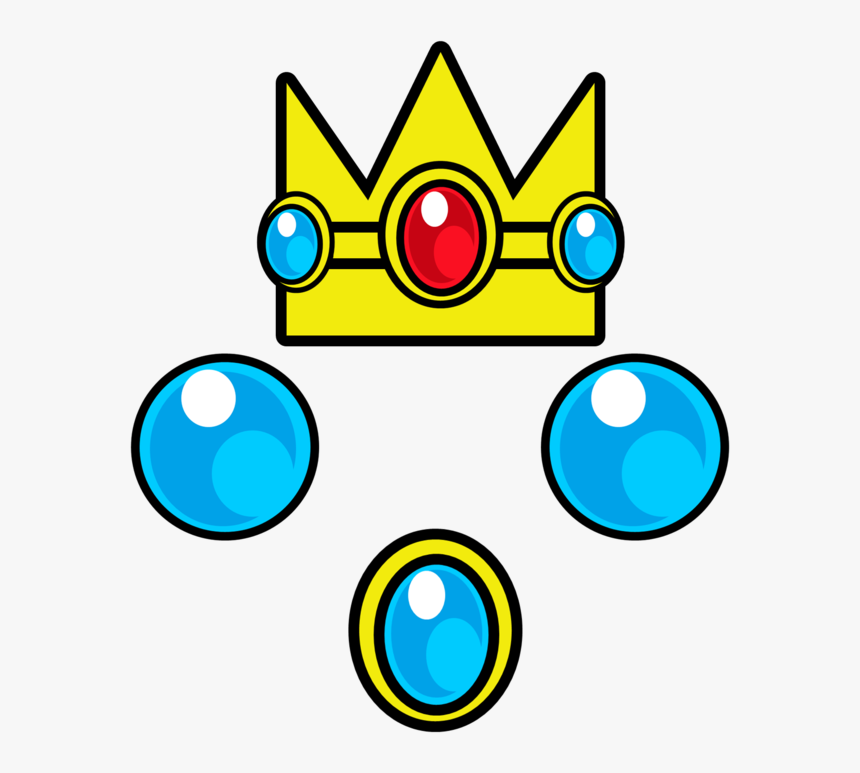 Princess Peach Clipart Pricess - Princess Peach Crown Art, HD Png Download