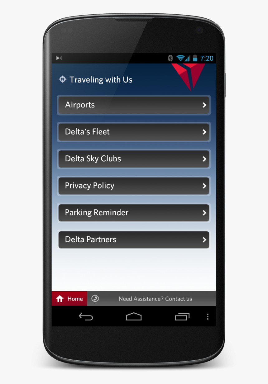 Delta Updates App With A Privacy Policy - Delta App On Android, HD Png Download