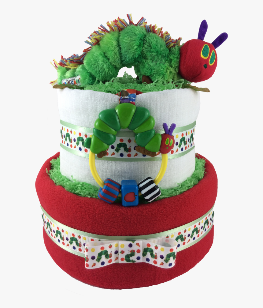 The Very Hungry Caterpillar - Hungry Caterpillar Nappy Cake, HD Png Download