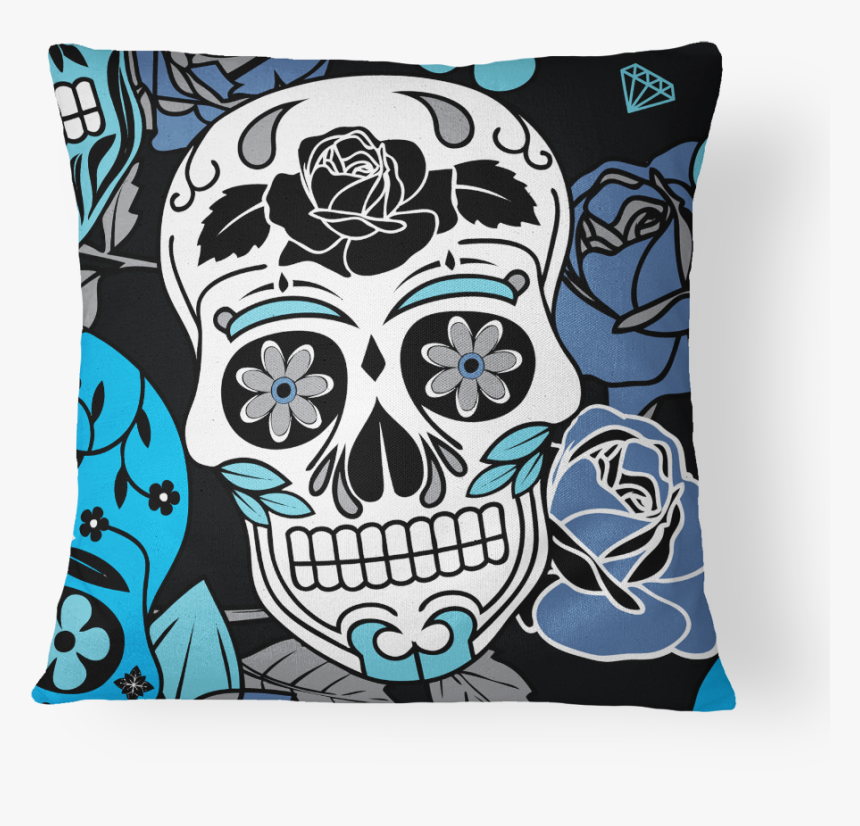 Sugar Skull Pillow Cover - Sugar Skull Pillows, HD Png Download