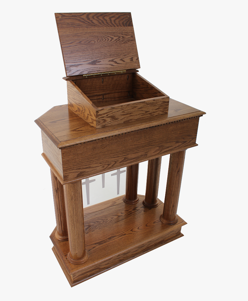 Traditional Style Open Wood Pulpit - Chair, HD Png Download