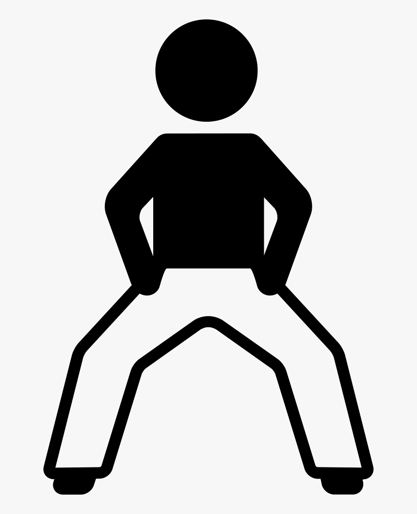 Man With Open Legs Posture - Dibujos Con Las Piernas Abiertas, HD Png Download