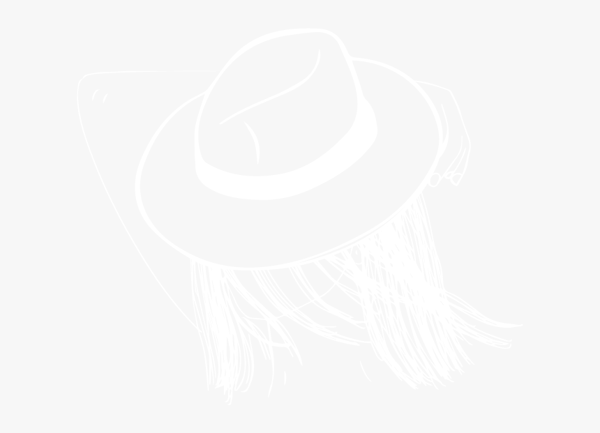 Girl In Hat White - Cowboy Hat, HD Png Download