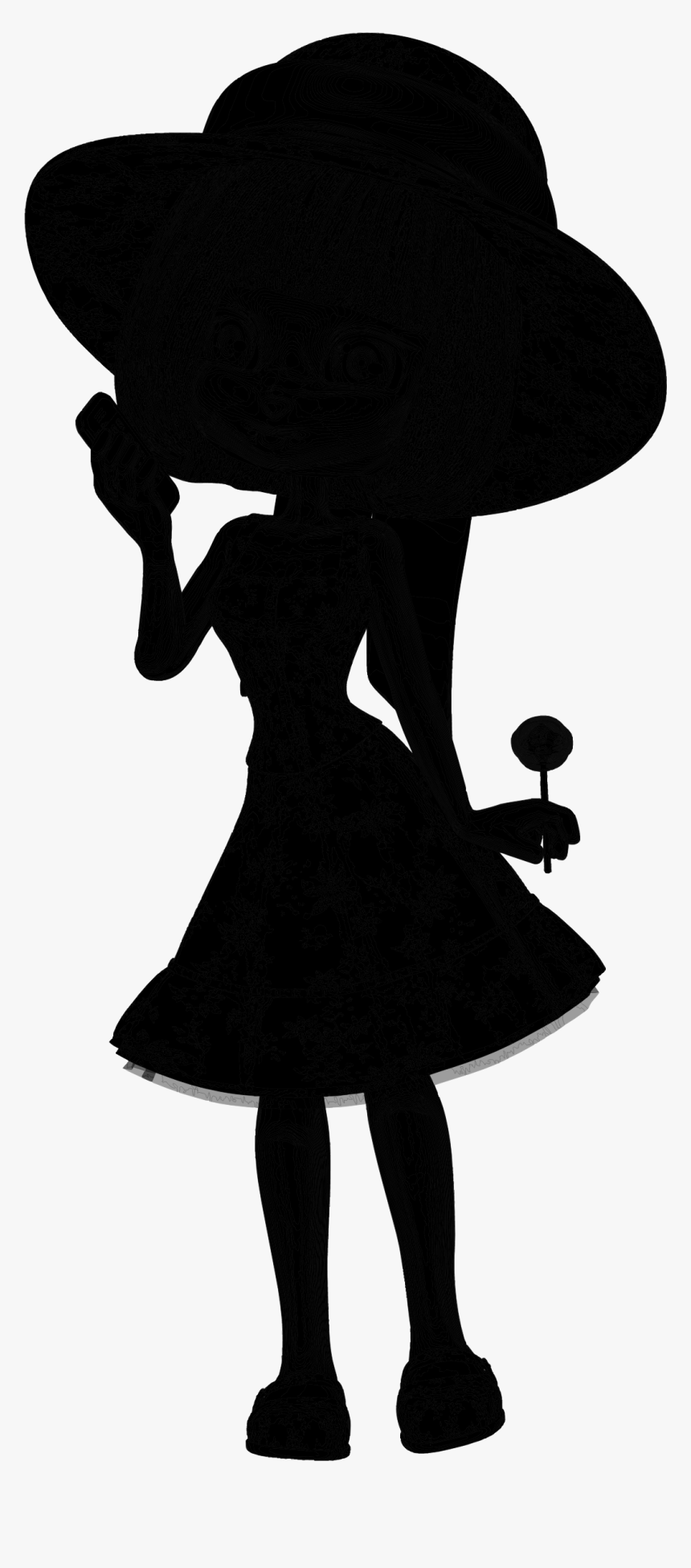 Cowboy Hat Fedora Silhouette - Silhouette, HD Png Download