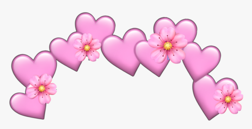 Red Heart Crown Png, Transparent Png