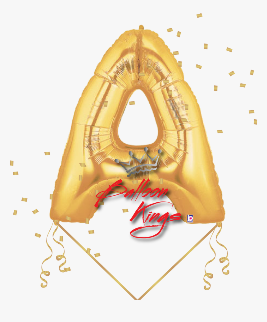 Gold Letter A - Balloon Letters, HD Png Download