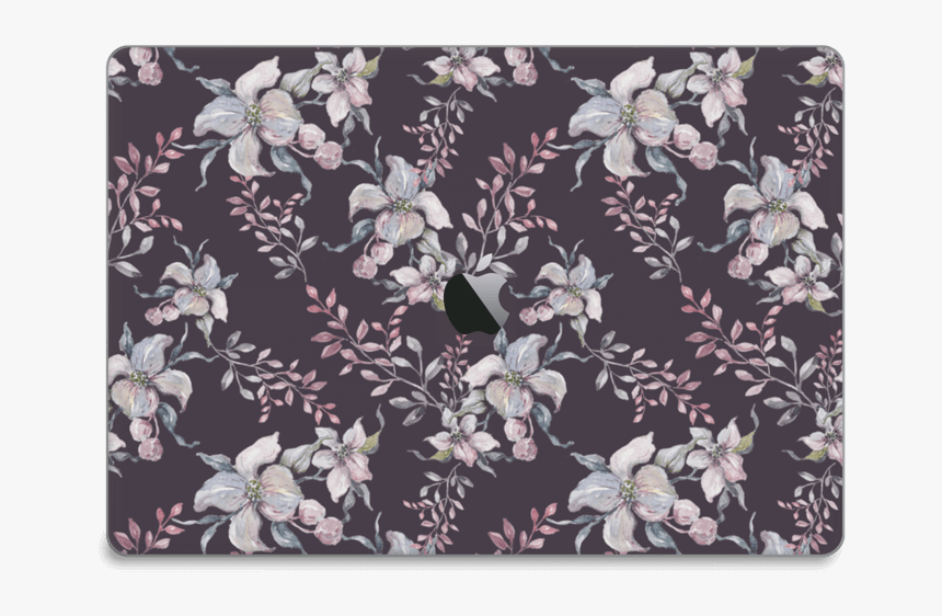 Purple & Flowers Skin Macbook Pro 15” 2016- - Wallet, HD Png Download