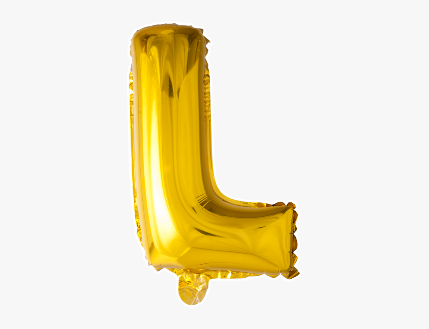 Foilballoon L , 16 - L Letters In Gold Balloons Png, Transparent Png