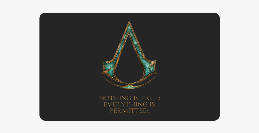 Assassins Creed Skyrim Lexicon Mashup Doormat 30 X18 - Assassin's Creed, HD Png Download