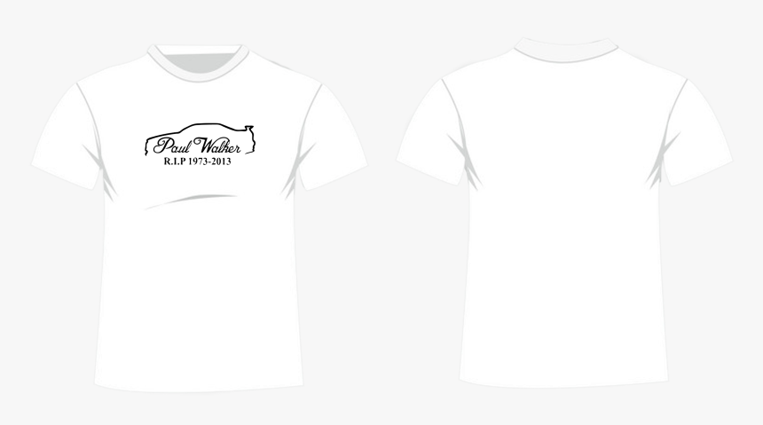 P Paul Walker Signature T-shirt White Or Black - Generic T Shirt Design, HD Png Download