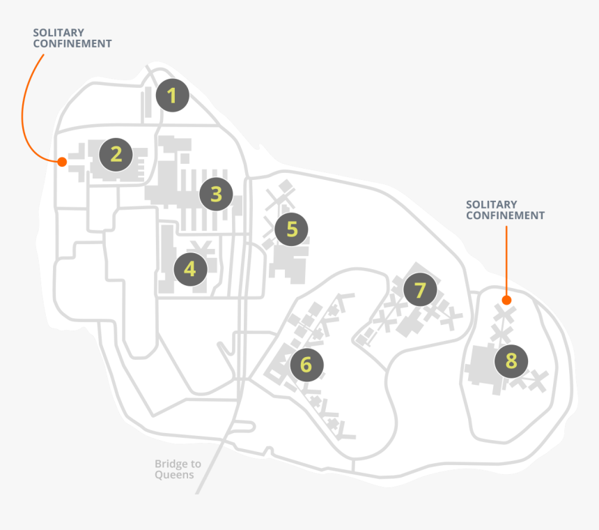 Map Of Rikers Island - Plan, HD Png Download