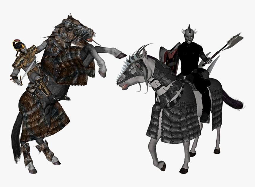 Knight, Warrior, Armor, Battle, Fight, Cavalier, Horse - Cavalier Knight, HD Png Download