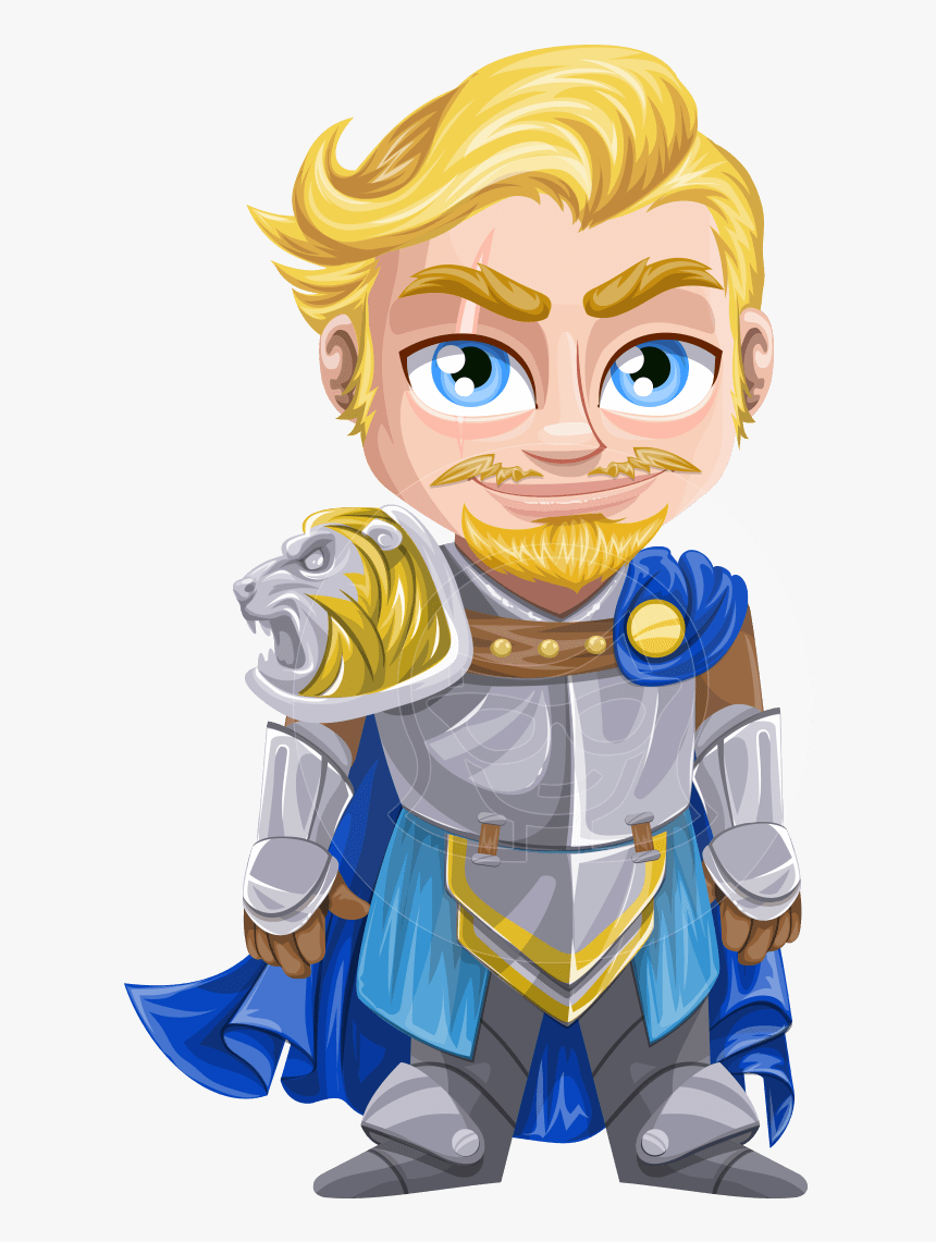 Knight With Armor Cartoon Vector Character Aka Dwight, HD Png Download