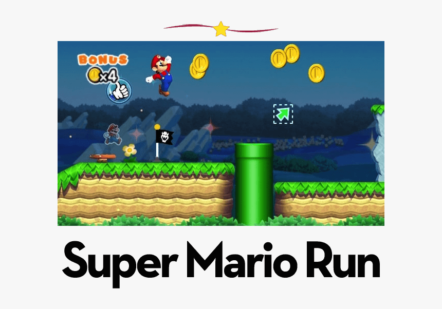 In Super Mario Run, Mario Runs Forward Of His Own Accord - Super Mario Run Game Play, HD Png Download