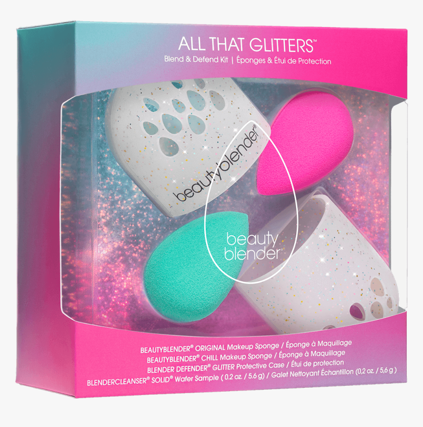 All That Glitters Blend & Defend Kit - Beautyblender All That Glitters, HD Png Download