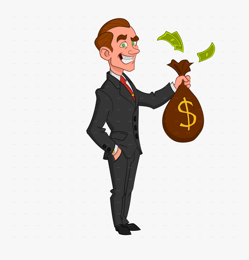 Businessman Businessperson Cartoon Free Transparent - Transparent Background Businessman Clipart, HD Png Download