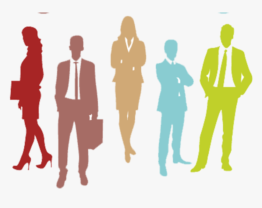 Businessperson Silhouette Illustration - Big Data Presentation, HD Png Download