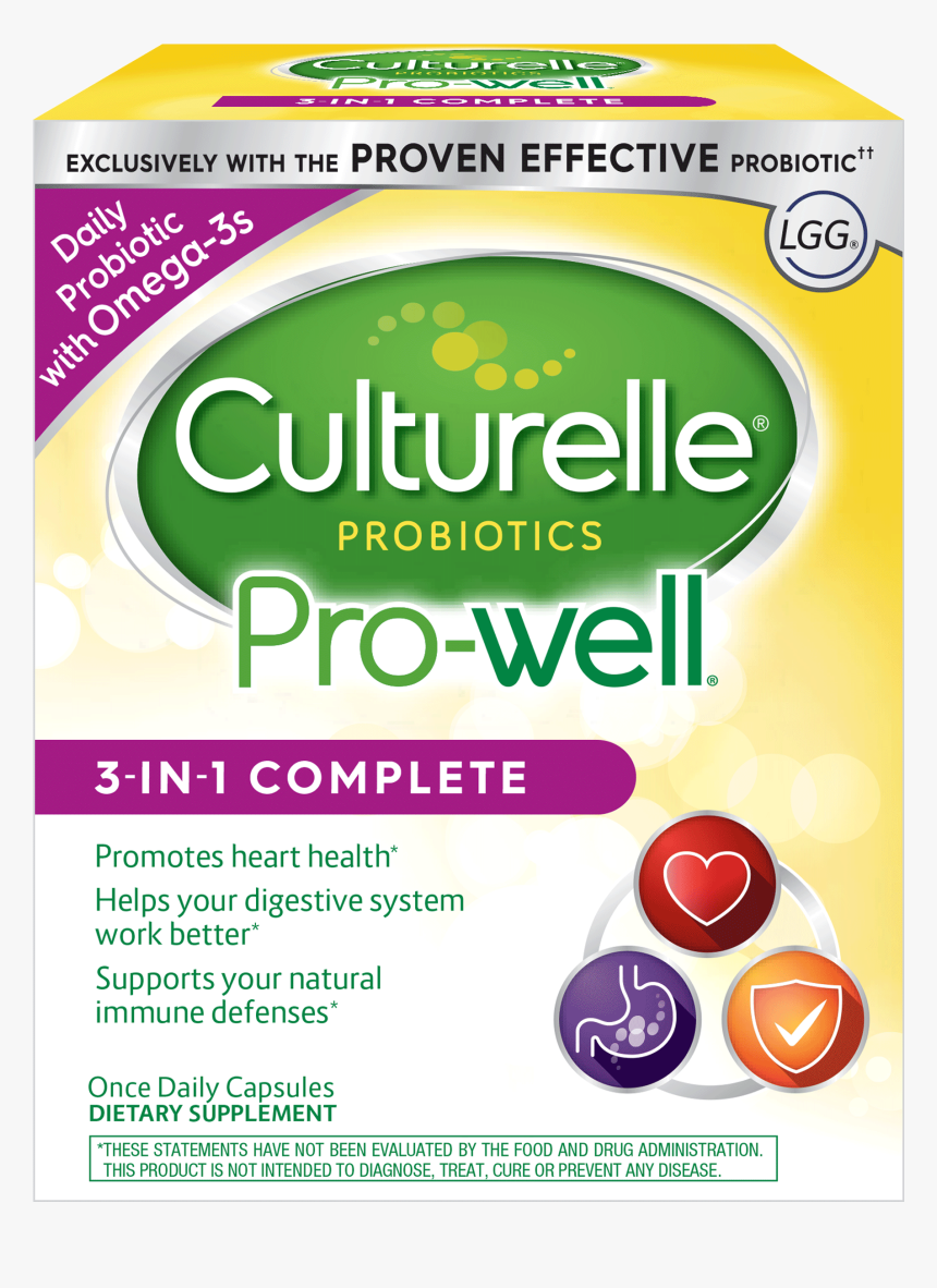 Culturelle® Probiotics Pro Well® 3 In 1 Complete - Culturelle 3 In 1, HD Png Download