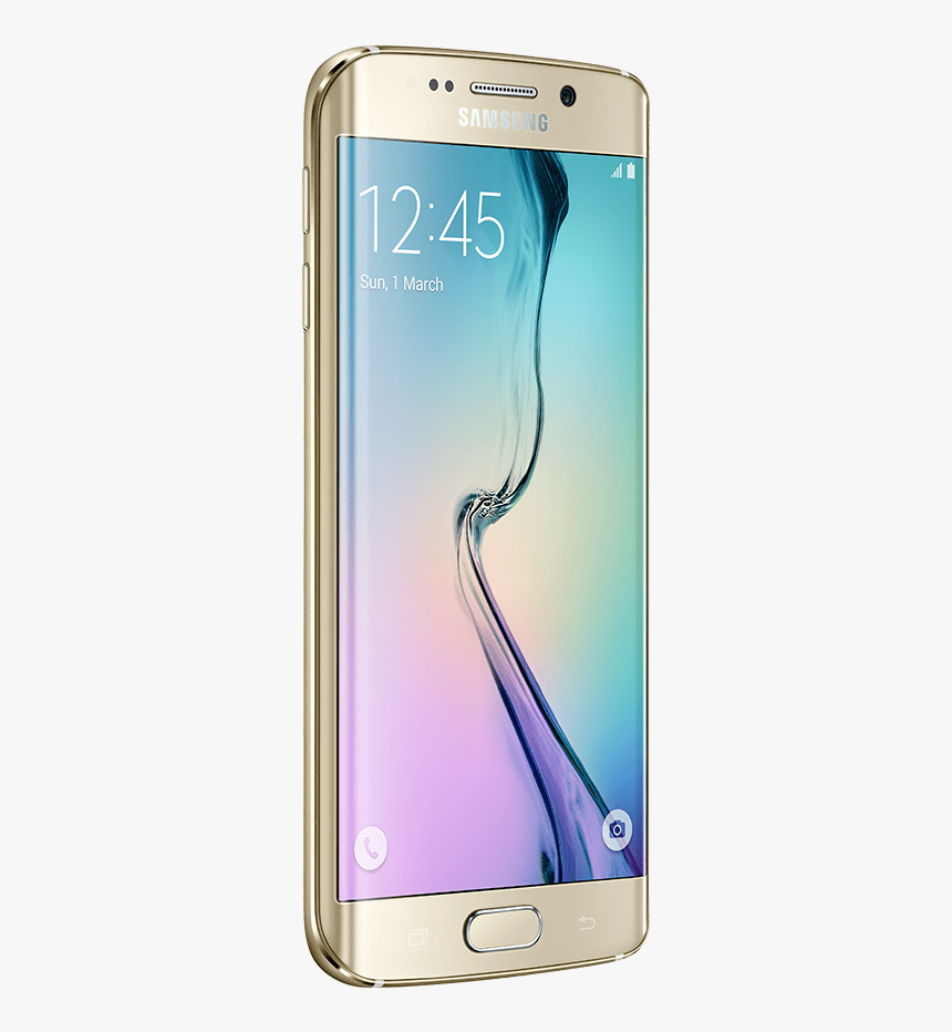 45 Degree Angled View Of Galaxy S6 Edge - Samsung Galaxy S6 Gif, HD Png Download
