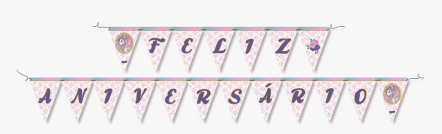 Faixa Feliz Aniversário Unicórnio Festcolor Un - Faixa Feliz Aniversario Unicornio Festcolor, HD Png Download