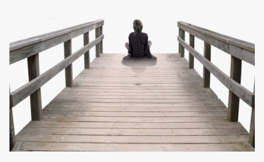 Transparent People Sitting On Bench Png - Wood Bridge Png, Png Download