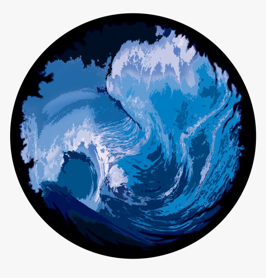 Apollo Design Cs-3484 Surfer Wave Colourscenic Glass - Surfing, HD Png Download