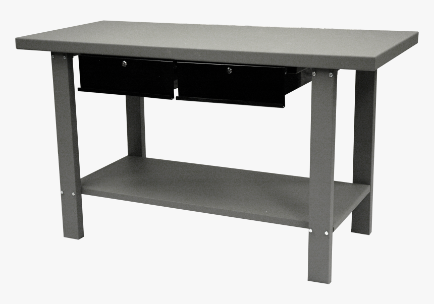Workbench Transparent Png - Workbench With 2 Drawers, Png Download