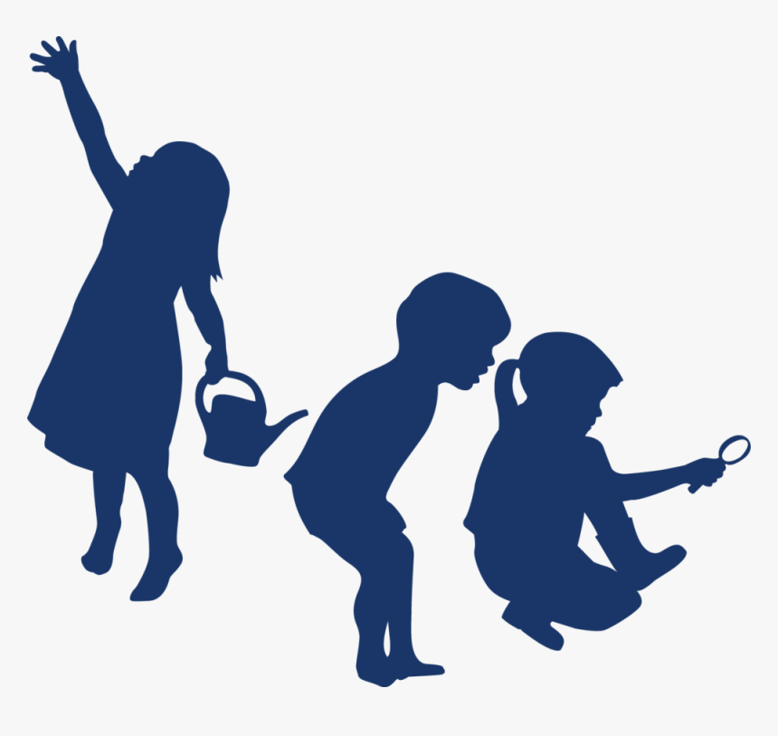 Kids Learning Silhouette Png, Transparent Png
