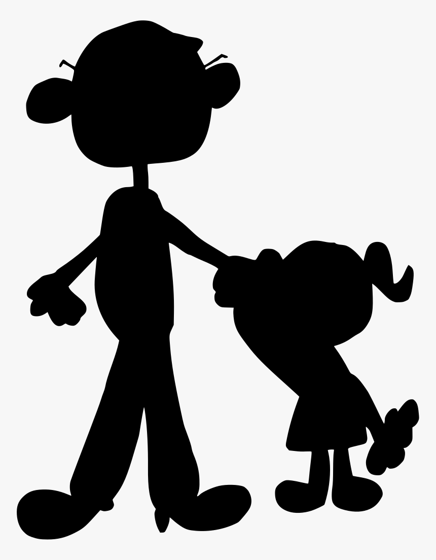 Dad And Daughter Cartoon, HD Png Download