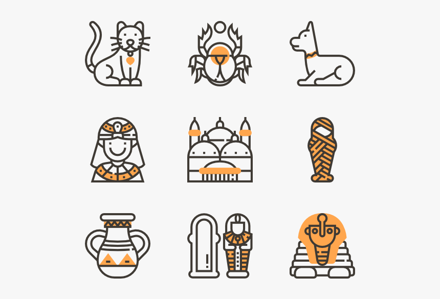 Egyptian Clipart Egyptian Symbol - Png Egypt Icon, Transparent Png