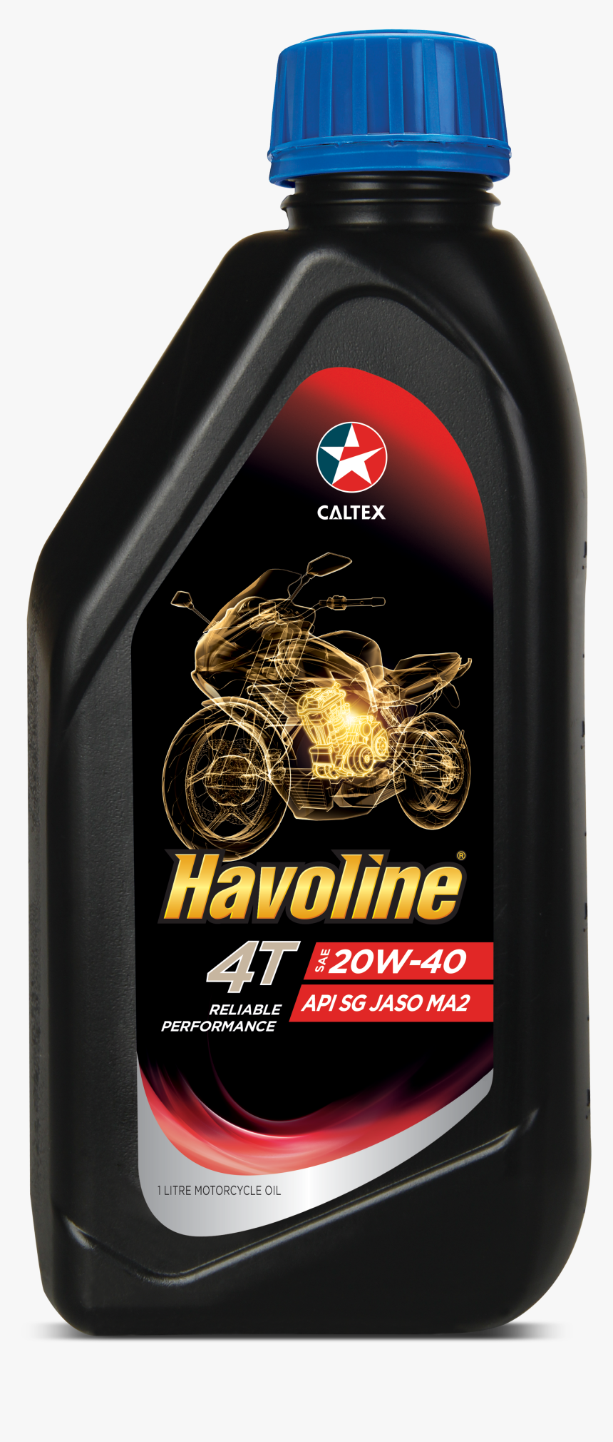 Havoline® 4t Sae 20w-40 - Havoline 20w40 Motorcycle Oil, HD Png Download