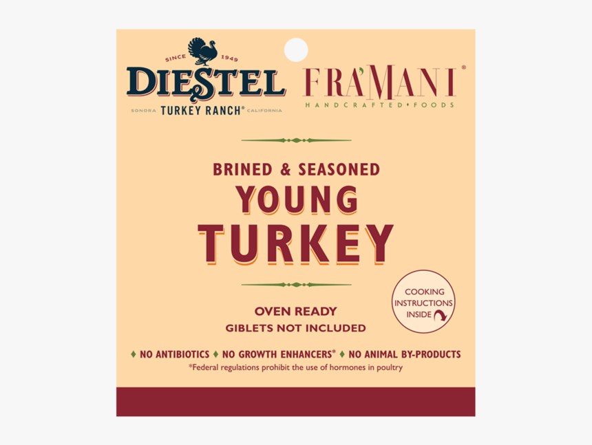Dfr Brined Seasoned Whole Turkey Rendering - Poster, HD Png Download