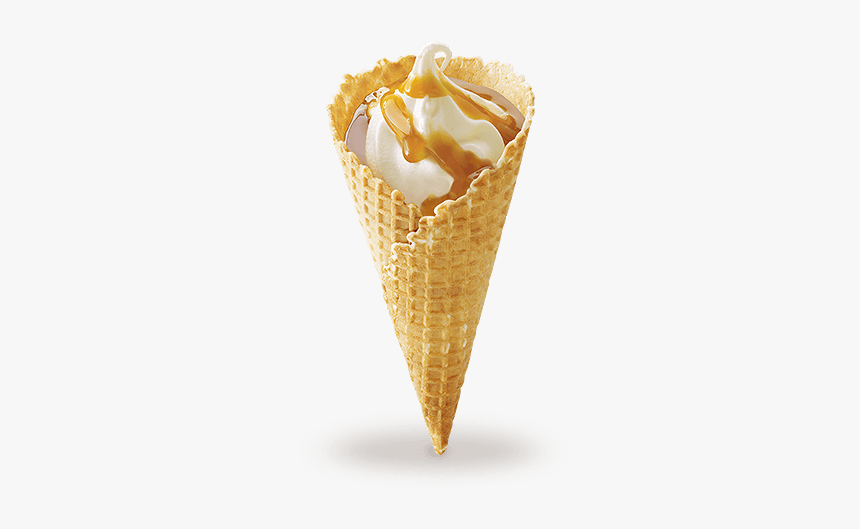 Mcdonald Waffle Caramel Ice Cream, HD Png Download