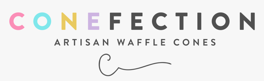 Conefection Artisan Waffle Cone Logo - Calligraphy, HD Png Download